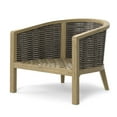 thumbnail image 3 of Simpli Home Parkside 32 inch Wide Contemporary Outdoor Conversation Chair (Set of 2) in Natural Polyester Fabric, Fully Assembled, 3 of 8