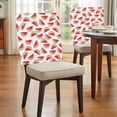 thumbnail image 4 of Summer Fruit Chair Covers Set of 8 Red Watermelon Simple White Background Chair Back Covers Stretch Removable Washable Slipcovers Protector for Dining Room Kitchen Party Decor, 4 of 9