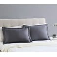 thumbnail image 2 of Mainstays Standard Microfiber Pillow Shams, Grey, 2 Pack, 2 of 5