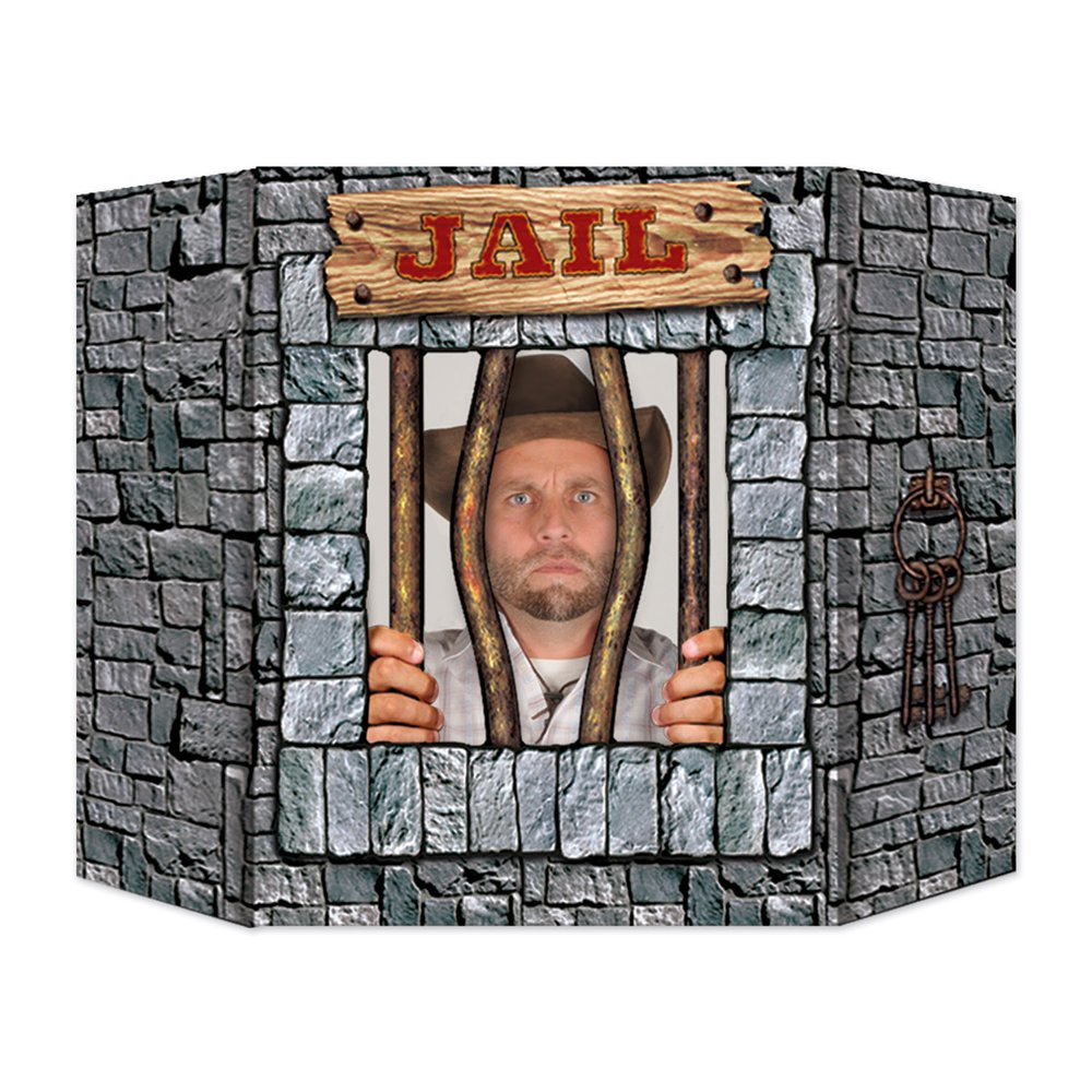 Jail Photo Prop (Pack of 6)