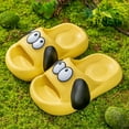 thumbnail image 2 of Honeeladyy Toddler Slides Sandals Summer Slip-On Sandals Shower Beach Pool Anti-slip Slippers Water Shoes for Kids Birthday Gift Yellow 4-5Years, 2 of 9