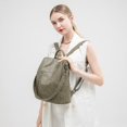 thumbnail image 5 of Mochila de verano para mujer, versátil, de piel suave, de gran capacidad, informal, para viajes, mochila multiusos, 5 of 5