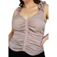 thumbnail image 4 of Top drapeado Zenobia Tallas Extras 11797 beige 40, 4 of 6