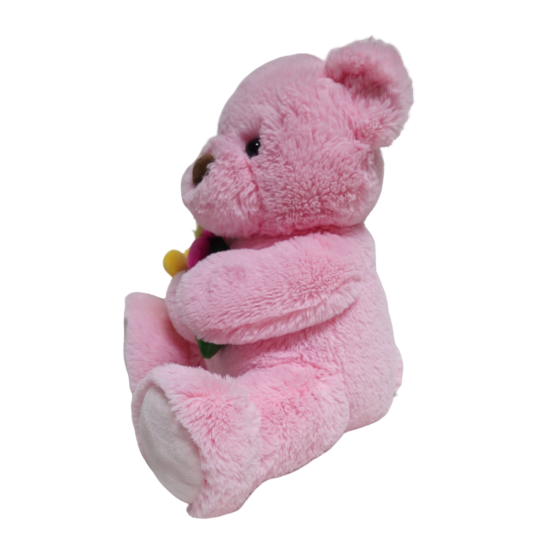 Way to Celebrate Mother's Day Plush Bear Pink, 13.6inch