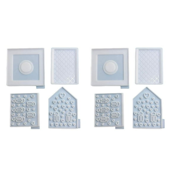 House Four Pieces Candlestick Plaster Molds New H4 Q2L8