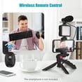 thumbnail image 4 of Kit de Vlog Smartphone Vlog Kit Mini LED Video Light + Micrófono cardioide + Clip de teléfono extensible + Trípode con brillo ajustable para Live Stream Vlog Video Shooting Video Conference Selfie Andoer-2 Kit de Vlog, 4 of 7
