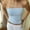 Blue, variant on Tank Tops Women Women Strapless Striped Bandeau Tube Tops Aesthetic Sleeveless Backless Crop Tank Going Out Summer Girls(Yellow,S)