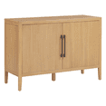 thumbnail image 5 of Hassch Farmhouse Buffet Sideboard Cabinet, Storage Cabinet with 2 Doors, Accent Cabinet for Dining Room, Kitchen, Living Room, Natural, 5 of 10