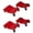 Red 4pcs Light Board Surface 6000 Lbs, variant on Accreate Heavy-Duty  Car Wheel Dolly,Car Dollies with Locking Casters, Multi-Purpose Moving Cart for Car, Truck, RV, Trailer, Snowmobile, and Motorcycle