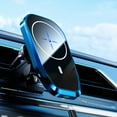 thumbnail image 2 of Blasgw 15W Car-shaped Car Magnetic Wireless Charger Magnetic Bracket Compact High Temperature Resistance Blue, 2 of 6