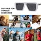 thumbnail image 5 of Gafas de sol de moda con montura cuadrada europea y americana, fabricadas en PC, 5 of 5