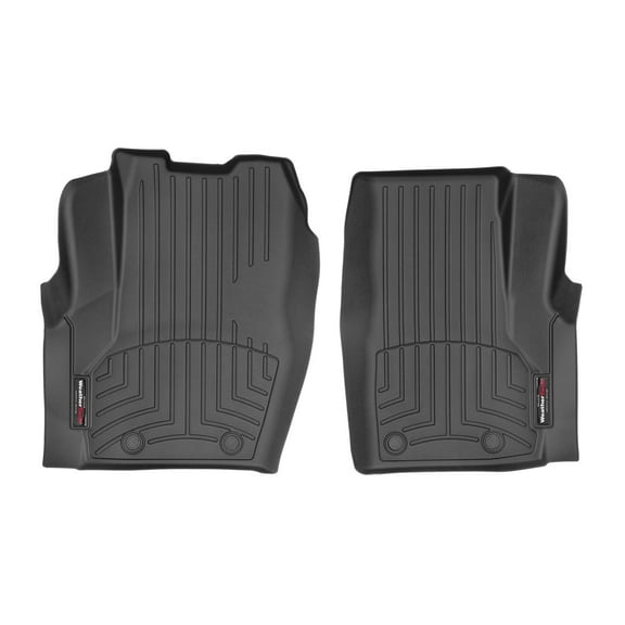 WeatherTech Custom Fit FloorLiners compatible with 2004-2023 Freightliner M2 - 1st Row (Driver & Passenger), Black