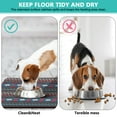 thumbnail image 4 of Boho Retro Floral Pet Feeding Mat-Absorbent Pet Placemat for Food and Water Bowl, with Waterproof Rubber Backing, Quick Dry Water Dispenser Mat for Dog and Cat (16"x24"), 4 of 5