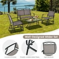 thumbnail image 6 of Kepooman Set of 2 Outdoor Metal Glider Armchairs with Weather-resistant Fabric, 6 of 11