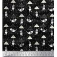 thumbnail image 1 of Soimoi Polyester Crepe Fabric Raindrops,Umbrella & Panda Kids Decor Fabric Printed Yard 42 Inch Wide, 1 of 1
