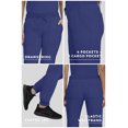 thumbnail image 4 of Stat Medical Wear Women’s Scrubs Set - 2 Pocket V-Neck Scrub Top with 5 Pocket Joggers Pant Set 100210 (Size M, Color Navy), 4 of 7