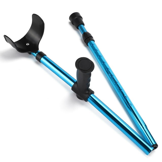 Foldable and Portable Walking Stick, Adjustable Telescopic Crutch for Elderly Disabled People