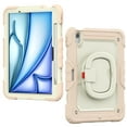 thumbnail image 2 of for iPad Air 11 2024 Kids Case Heavy Duty Rugged Shockproof Silicone Hybrid Protective Case Cover Stand + Pencil Holder + Screen Protector for iPad Air 11 2024 - Rosegold, 2 of 8