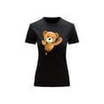 thumbnail image 1 of Playera Blusa De Oso De Peluche Saliendo Del Cierre Ropa Para Mujer Casual Color Negro Talla Chica Marca Emil SaEs, 1 of 4