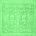 thumbnail image 1 of Ahgly Company Indoor Square Oriental Emerald Green Modern Area Rugs, 5' Square, 1 of 4
