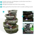 thumbnail image 3 of Sunnydaze Cobblestone Rock Polyresin Outdoor Water Fountain with Lights, 3 of 7