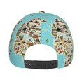 thumbnail image 4 of Goofa World Travel Line Icons Map Printed Baseball Cap for Men and Women - Adjustable Unisex Hat for Sports and Casual Wear,Sun protection Casual Outdoor Everyday Fashion Cap, 4 of 9