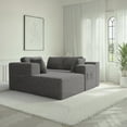 thumbnail image 5 of Fully Assembled Modular Sofa, L-Shaped Cloud Couch with Storage & Wide Armrests, Stain-Resistant for Small Space, Gray, 5 of 10