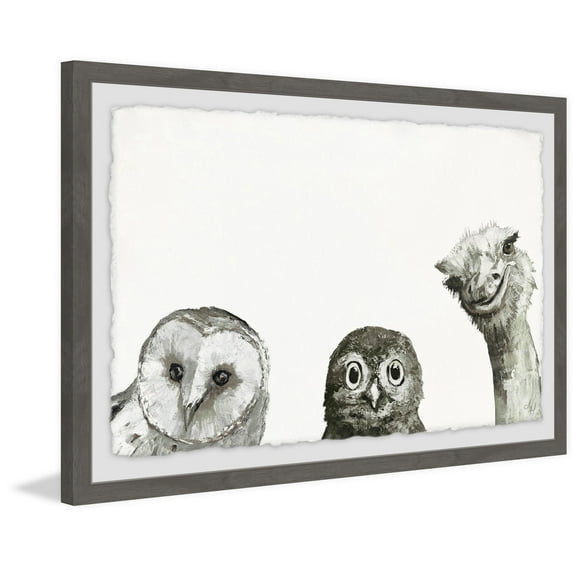 Marmont Hill The Big Eyes Framed Wall Art, 18.00" x 1.50"