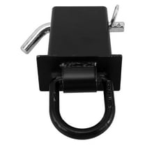 Black Heavy Duty Steel D Ring Stake Pocket Tie Downs for Secure Cargo Replacement 2.5 Inch Diameter