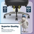 thumbnail image 6 of Serta Lautner Executive Home Office Desk Chair, Ergonomic High-Back with Adjustable Lumbar and Body Pillows, SmartLayers and ComfortCoils Technology, Mesh and Bonded Leather, Black and Gray, 6 of 15
