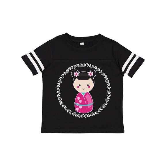 Inktastic Girls Pink Kokeshi Doll Cute Girls Toddler T-Shirt
