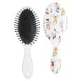 thumbnail image 2 of Football Print Paddle Brush - Smoothing Hair Styling Tool with Ergonomic Handle, No-Pull Design, 2 of 6