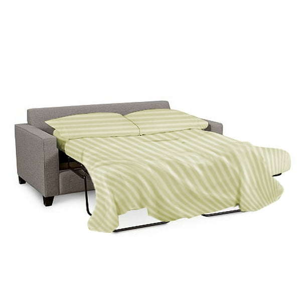 100 Egyptian Cotton 4 Pcs Sofa Bed Sheet Set Stripe 21 Inches Ivory Queen Com Pcs Sofa Bed Sheet Set Stripe, Sofa Bed Sheets Queen