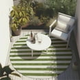 thumbnail image 6 of Addison Rugs Chantille Indoor/Outdoor Transitional Stripes Olive Washable Round Rug, 8' x 8', 6 of 6