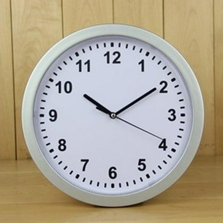 Stylish Analog Clock Safe with Discreet Storage Conceal Your Valuables in Style silver Smile Home