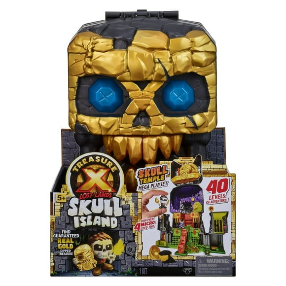 TREASURE X LOST LANDS SKULL ISLAND SKULL TEMPLE MEGA PLAYSET, 40 Levels of Adventure