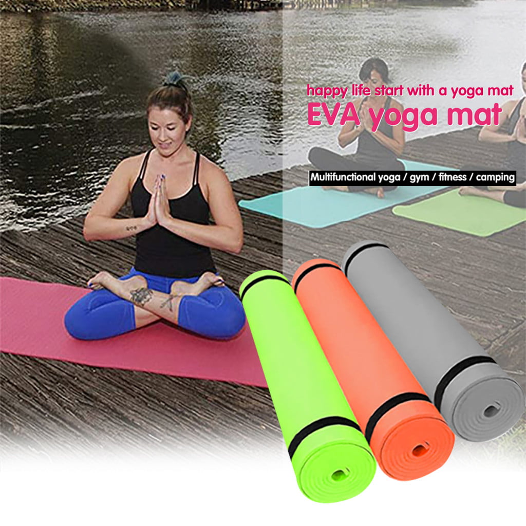 XEOVHV Yoga Mat 10mm Thick for Men & Women - Non Slip Exercise Mat for Home  Yoga, Pilates, Stretching, Floor & Fitness Workouts