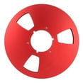 thumbnail image 2 of 10 Inch 1/4 Inch Tape Reel, Open Reel Excellent Sound Quality Counter Bending 3 Wind Resistance Holes 10 Inches Takeup Reel  for Recording Red, 2 of 7
