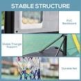 thumbnail image 4 of Soozier Support de Panier de Basketball à Hauteur Réglable - Usage Extérieur et Intérieur, Cadre en Acier, Hauteur 61 Pouces-82,75 Pouces, Noir, avec Roues et Base Stable, 4 of 7