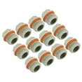 thumbnail image 1 of Unique Bargains 1/2PT PPR Pipe Fitting End Cap, 12 Pack Hex Male Water Tubing Stopper PPR Pipe Connector Plug, Grey, 1 of 6