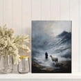 thumbnail image 2 of Shepherd and Sheep Landscape Canvas Wall Art 15.75x11.81 Inches, 2 of 8