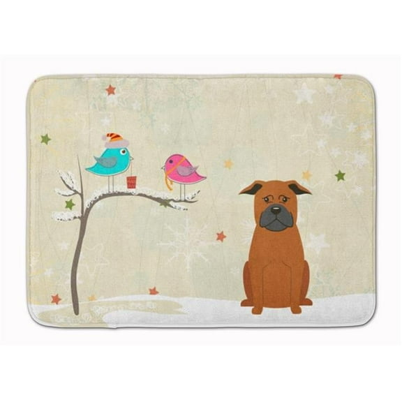 Christmas Chinese Chongqing Dog Machine Washable Memory Foam Mat