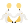 thumbnail image 1 of MasteelfCA 1 Paire de Boucles d'Oreilles Banane Bizarres Pendantes en Forme de Fruit pour Femmes, 1 of 7