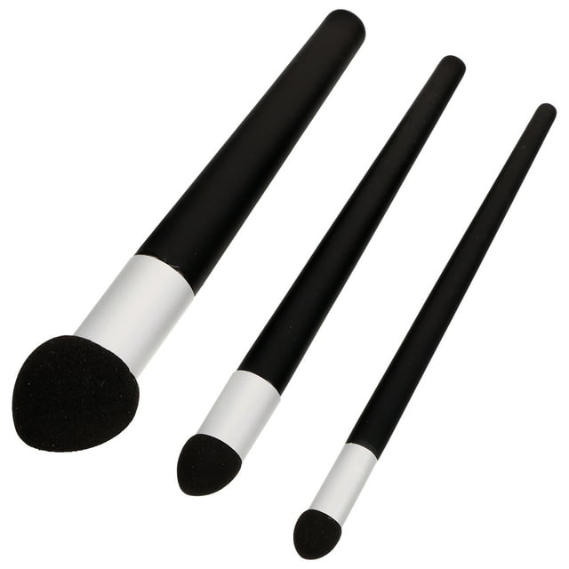 USHOBE 3Pcs Drawing Sponge Paint Sponges for DIY Crafts Art Students Black Plastic