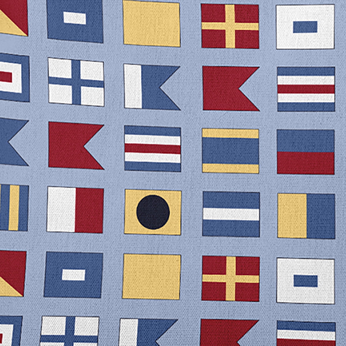 Simply Daisy 26" x 26" Nautical Flags Decorative Throw Pillow, Peri (1 count)