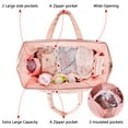 thumbnail image 3 of PeraBella Mommy Bag for Mother's , Hospital Labor and Delivery, Diaper Bag Tote, Maternity Hospital Bag (Pink), 3 of 8