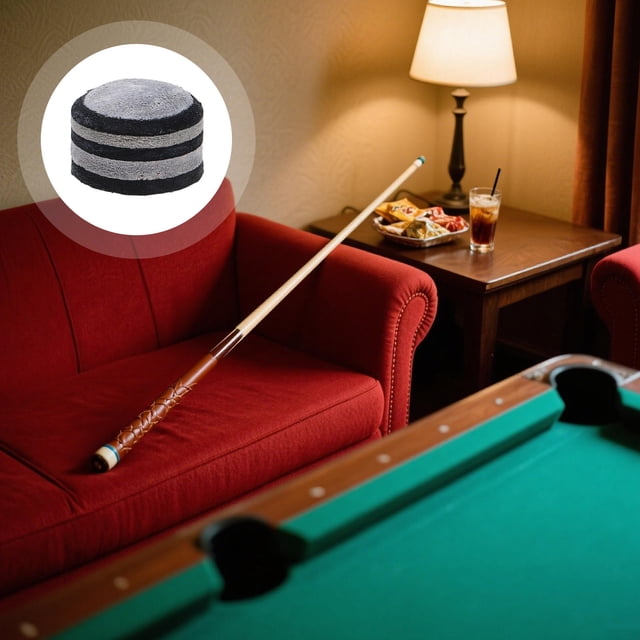 Raindrops Black 6 Layer Laminated Pigskin Cue Tips Replacement for Snooker Stick High Performance Pool Cue