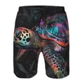 thumbnail image 3 of Balery Colorful Plant Turtle A Traje de Baño Estilo Hawaiano para Hombre, Shorts de Secado Rápido con Bolsillos-XX-Large, 3 of 6
