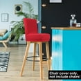 thumbnail image 2 of Unique Bargains Bar Stool Covers Counter Height Side Chair Slipcover Red 1 Pc, 2 of 8