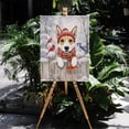thumbnail image 4 of Playful Toy Fox Terrier Welcomes Winter Snowy Day with Cardinal Bird Vertical Matte Canvas Poster Dog Lover Wall Art Home Decor - 2017, 4 of 5